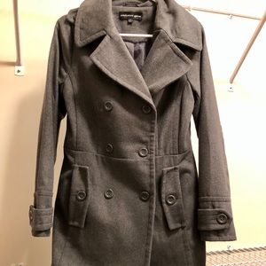 Women’s Gray Peacoat